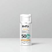 Écran solaire teinté rosé spf50+